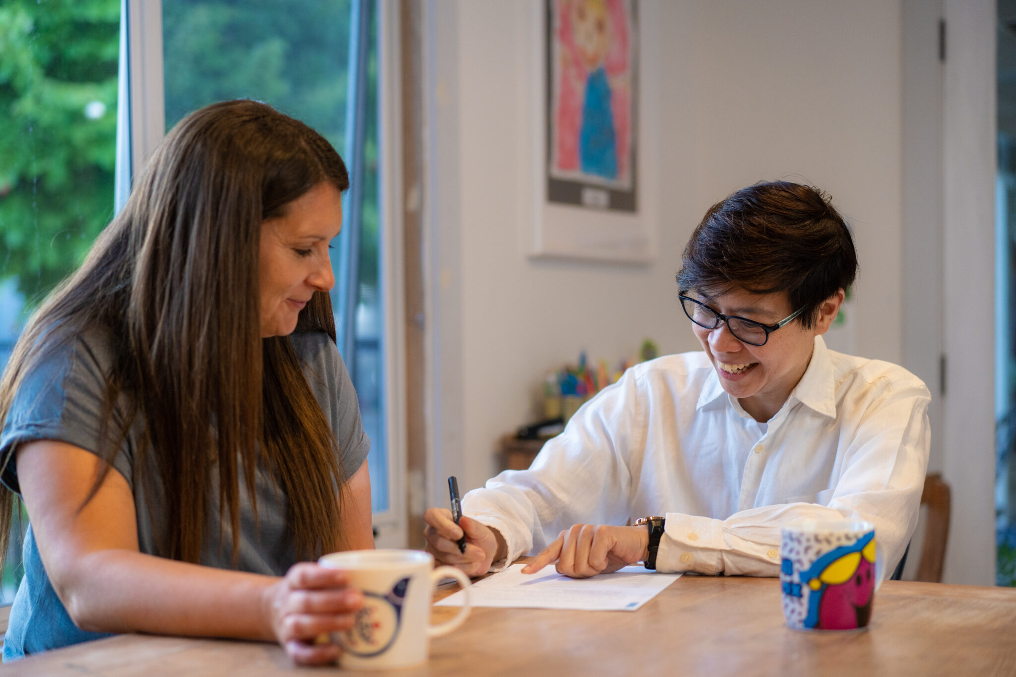 Occupational Therapy Session - discussion with parent in family-centred therapy